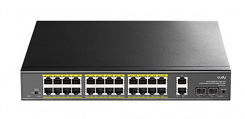 Cudy Switch PoE Gigabit 24PoE + 2GbE + 2SFP Uplink 300W R/M GS1026PS2 Cudy Switch PoE Gigabit 24PoE + 2GbE + 2SFP Uplink 300W R/M GS1026PS2